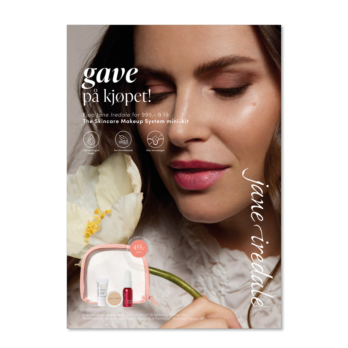 JANE IREDALE BUKK - MINI REISEKIT 3 STEG