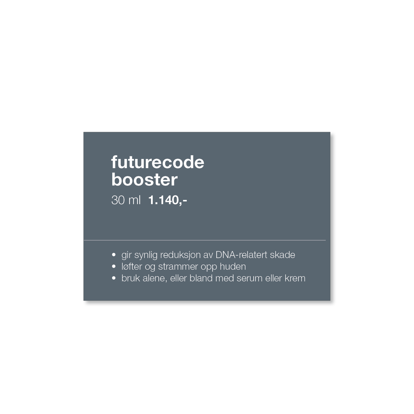 HYLLEETIKETT - FUTURECODE BOOSTER