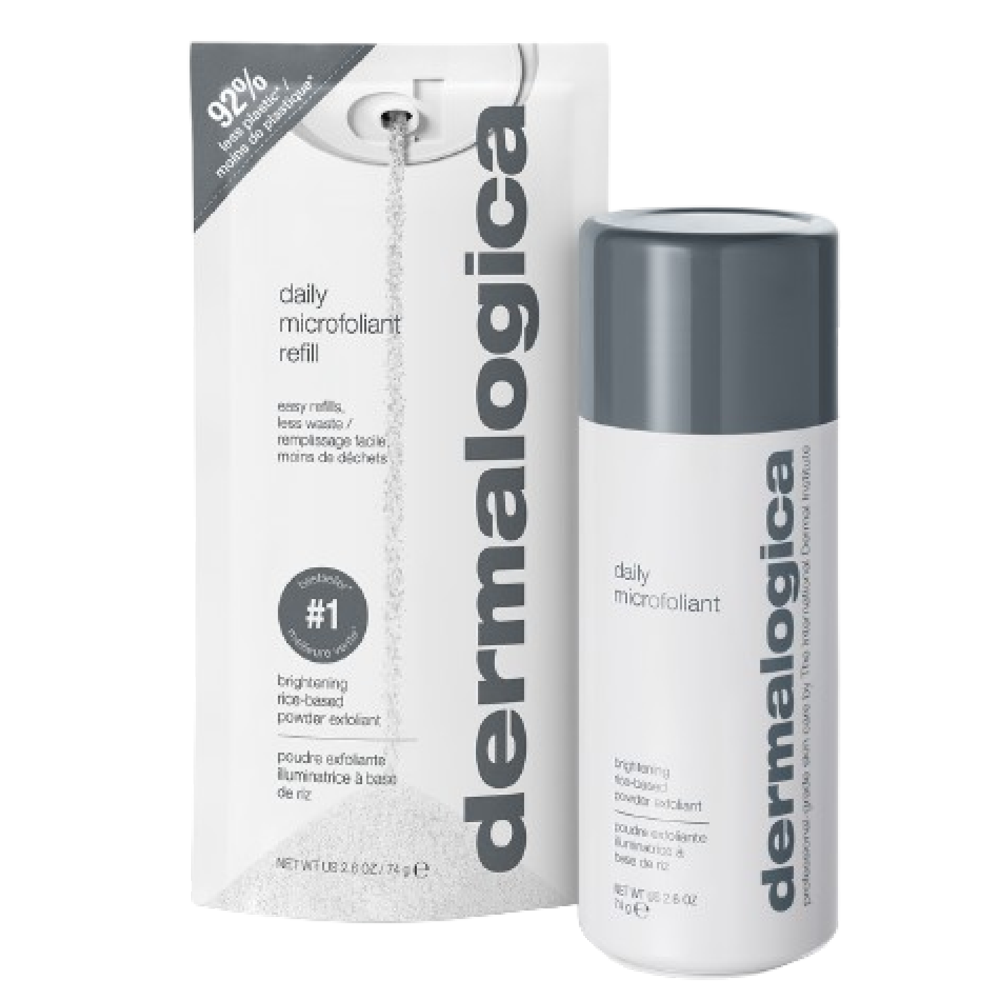 daily microfoliant pulverpeeling sett - full størrelse + refill