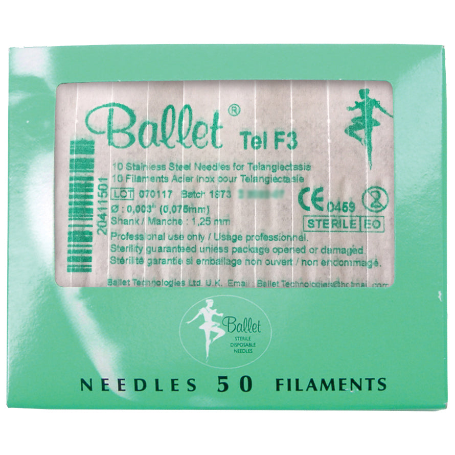 Ballet - Epilasjonsnåler - Couperose / 50 stk