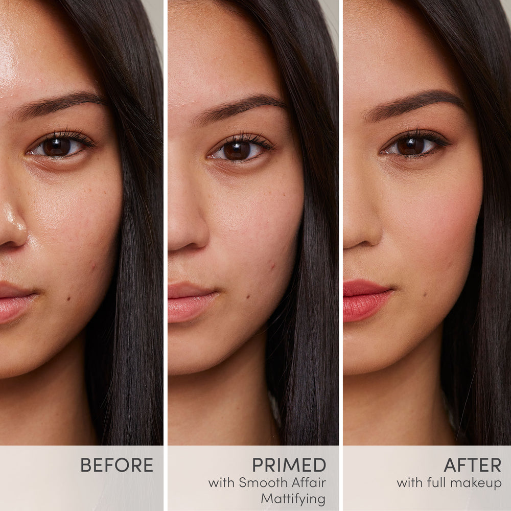 jane iredale Smooth Affair Mattifying Primer - før etter bilde