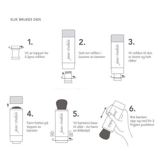 jane iredale Powder-Me SPF® 30 Dry Sunscreen brunsanvisning