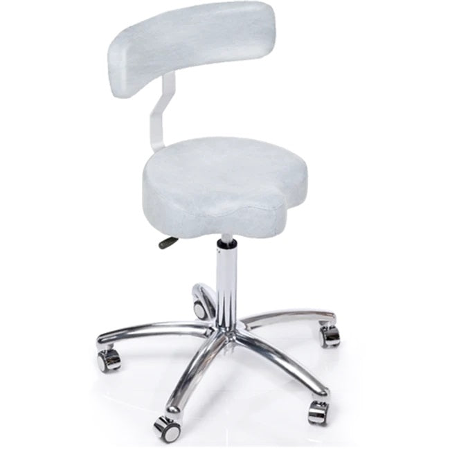 Ionto-Comed - Arbeidstol - bananrygg med sadel sete / hvit