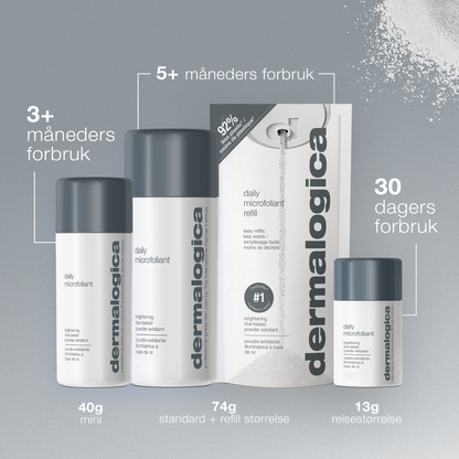reisestørrelse daily microfoliant pulverpeeling 13g