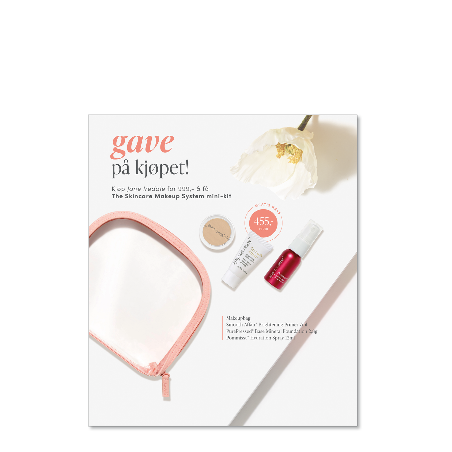JANE IREDALE DISK - MINI REISEKIT 3 STEG,