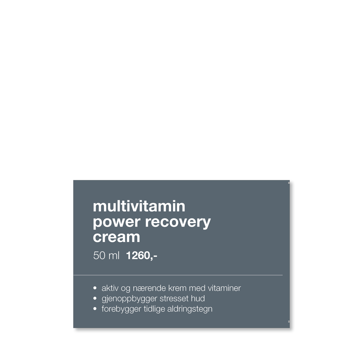 MULTIVITAMIN POWER RECOVERY CREAM DES 2024