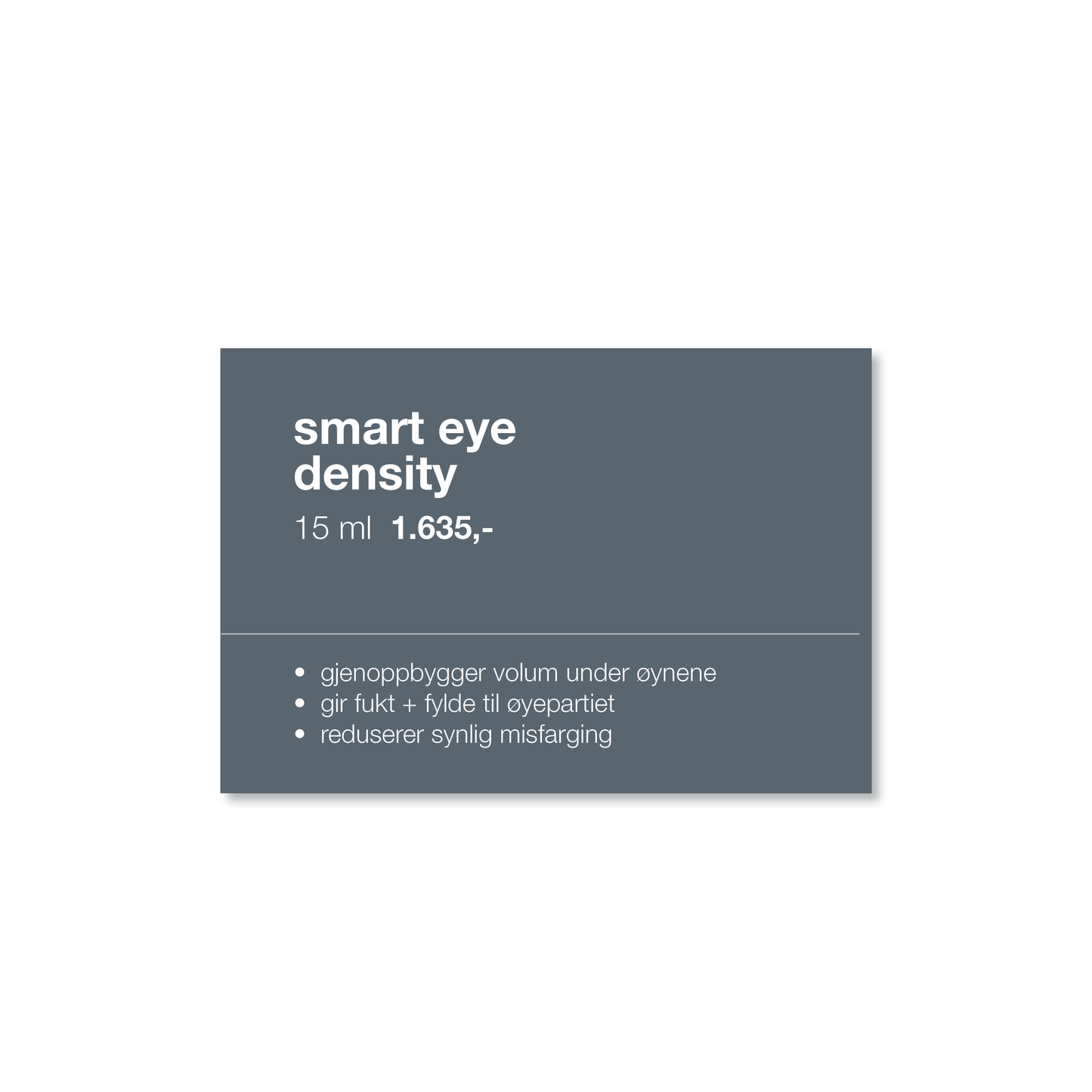 HYLLEETIKETT - SMART EYE DENSITY