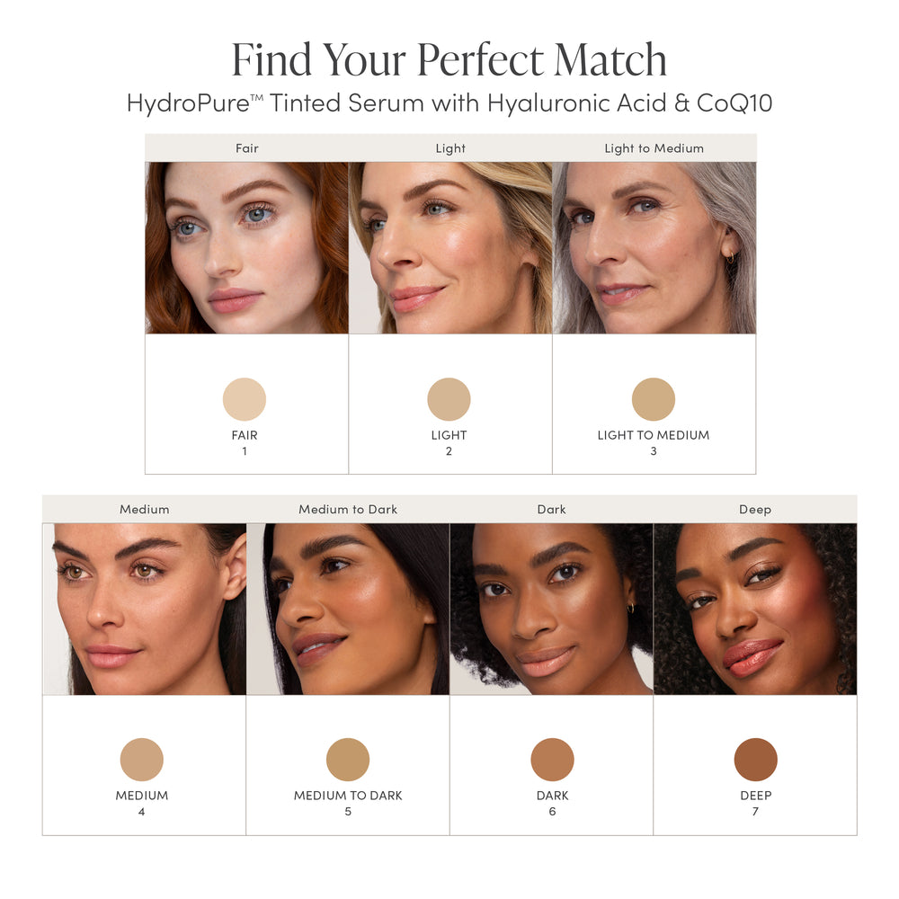 jane iredale HydroPure Tinted Serum find din match - fargekart