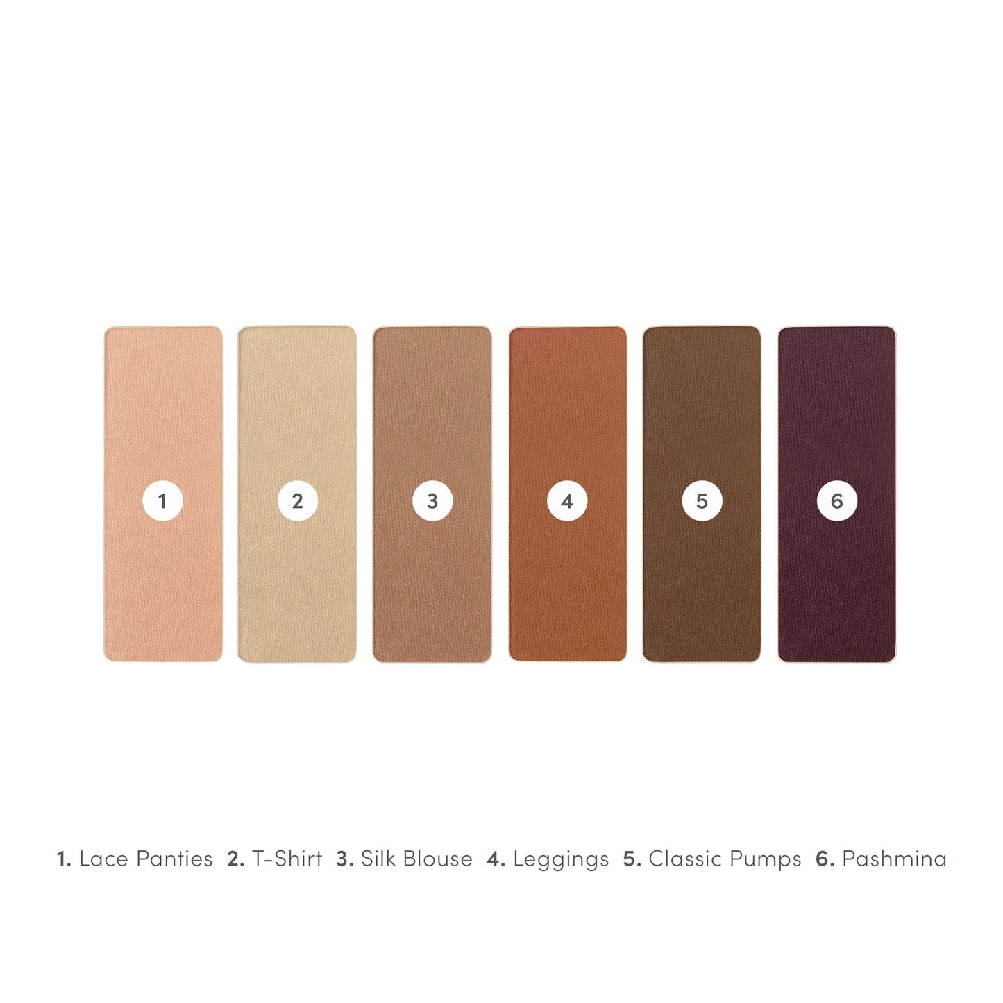 jane iredale PurePressed Eye Shadow Palette Pure Basics fargeoversikt