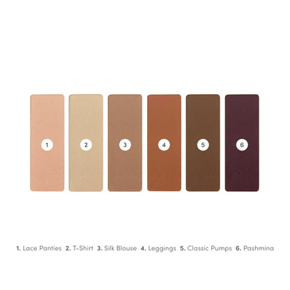 jane iredale PurePressed Eye Shadow Palette Pure Basics fargeoversikt