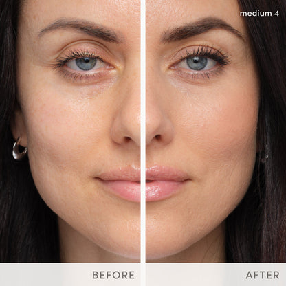 jane iredale HydroPure Tinted Serum Medium 4 før og etter på Joanna