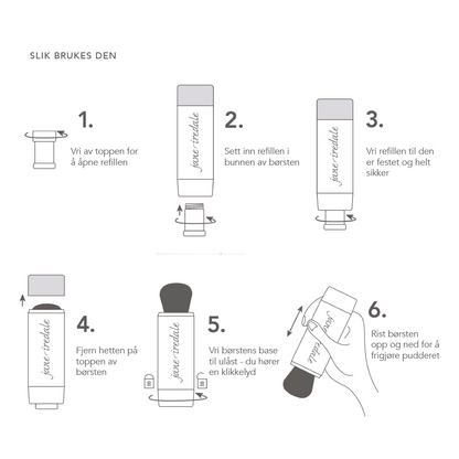 jane iredale Powder-Me SPF® 30 Dry Sunscreen brunsanvisning