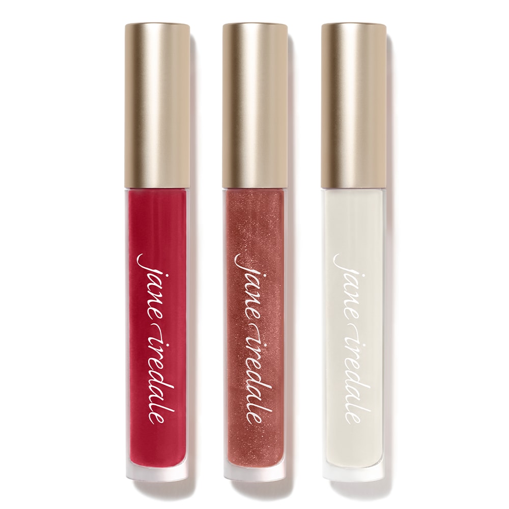 jane iredale HydroPure Hyaluronic Acid Lip Gloss trio