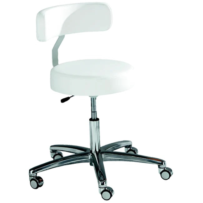 Ionto-Comed - Arbeidstol - bananrygg med rundt sete / krom