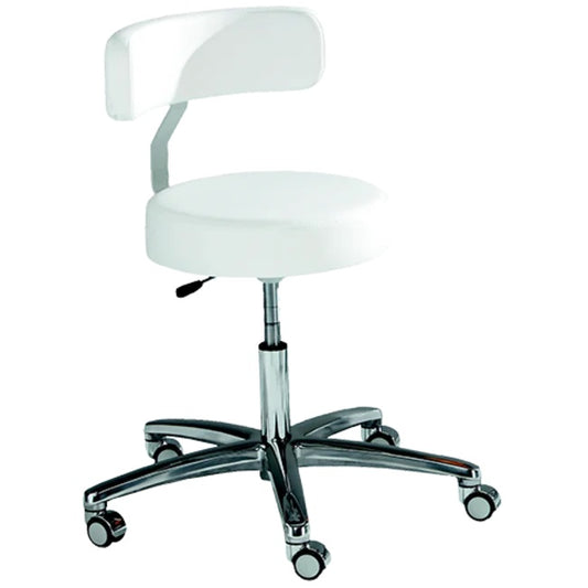 Ionto-Comed - Arbeidstol - bananrygg med rundt sete / krom