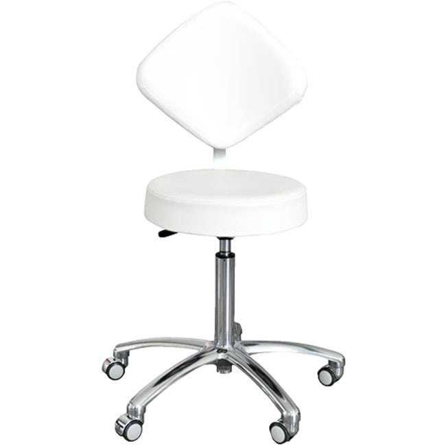 Ionto-Comed - Arbeidstol - diamantrygg med rundt sete / hvit