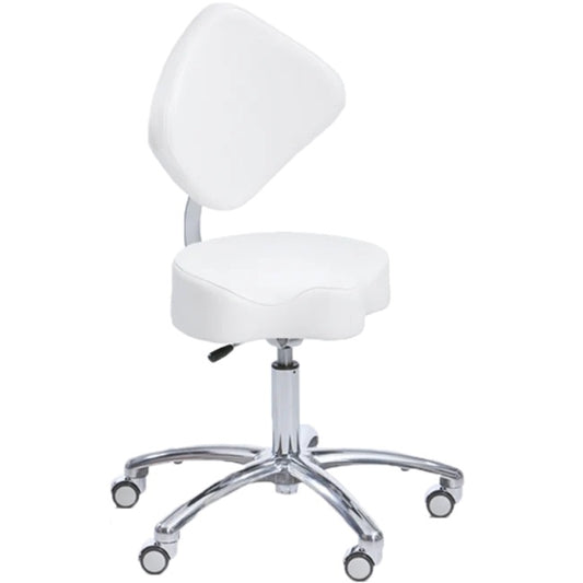 Ionto-Comed - Arbeidstol - diamantrygg med sadel sete / hvit